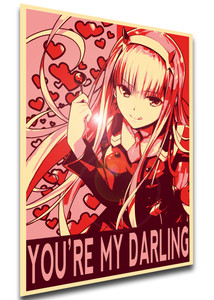 Poster Propaganda Valentine's Day - Darling in the Franxx - Zero Two - You're my darling Poster Propaganda Valentine's Day - Darling in the Franxx - Zero Two - You're my darling