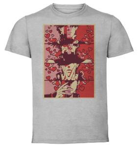 T-Shirt Unisex Grey Propaganda Valentine's Day - Jojo's Bizarre Adventure - Love T-Shirt Unisex Grey Propaganda Valentine's Day - Jojo's Bizarre Adventure - Love