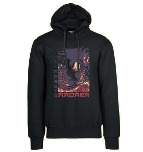 Hoodie Unisex Black Japanese Style - Naruto - Madara Uchiha