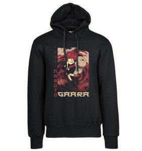 Hoodie Unisex Black Japanese Style - Naruto - Sabaku no Gaara Hoodie Unisex Black Japanese Style - Naruto - Sabaku no Gaara
