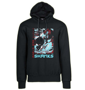 Hoodie Unisex Black Japanese Style - One Piece - Shanks SA0954 Hoodie Unisex Black Japanese Style - One Piece - Shanks SA0954