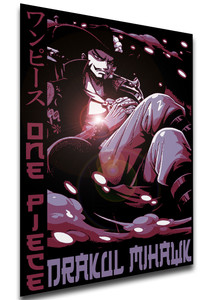 Poster Japanese Style - One Piece - Drakul Mihawk SA0956