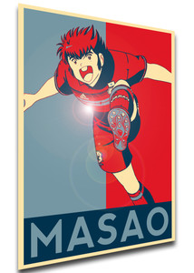 Poster Propaganda - Captain Tsubasa - Holly & Benji - Masao Tachibana Poster Propaganda - Captain Tsubasa - Holly & Benji - Masao Tachibana