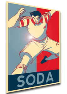 Poster Propaganda - Captain Tsubasa - Holly & Benji - Makoto Soda Poster Propaganda - Captain Tsubasa - Holly & Benji - Makoto Soda