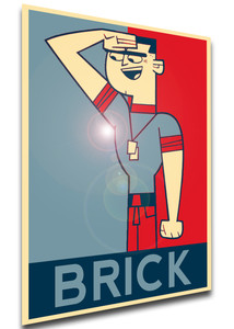 Poster Propaganda - Total Drama Revenge of the Island - Brick - LL3102 Poster Propaganda - Total Drama Revenge of the Island - Brick - LL3102