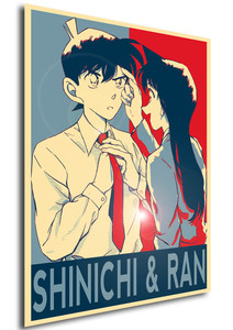 Poster Propaganda - Detective Conan - Shinichi & Ran Poster Propaganda - Detective Conan - Shinichi & Ran