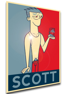 Poster Propaganda - Total Drama Revenge of the Island - Scott - LL3095 Poster Propaganda - Total Drama Revenge of the Island - Scott - LL3095