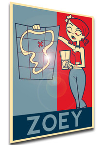 Poster Propaganda - Total Drama Revenge of the Island - Zoey - LL3094 Poster Propaganda - Total Drama Revenge of the Island - Zoey - LL3094