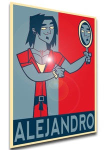 Poster Propaganda - Total Drama World Tour - Alejandro - LL3088