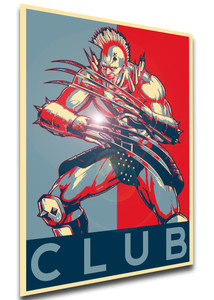 Poster Propaganda - Fist of the North Star - Hokuto No Ken - Club - LL1440 Poster Propaganda - Fist of the North Star - Hokuto No Ken - Club - LL1440