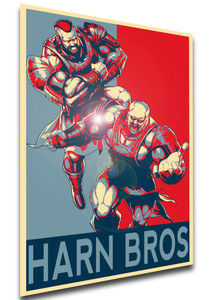 Poster Propaganda - Fist of the North Star - Hokuto No Ken - Harn Brothers - LL1470 Poster Propaganda - Fist of the North Star - Hokuto No Ken - Harn Brothers - LL1470