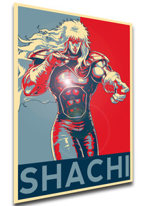 Poster Propaganda - Fist of the North Star - Hokuto No Ken - Shachi - LL1473