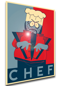 Poster Propaganda - South Park - Pinkeye Chef - LL1394