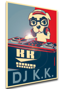 Poster Propaganda - Animal Crossing - Dj K K Slider - LL1950