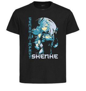 T-Shirt Unisex Black Japanese Style - Genshin Impact - Shenhe SA0987 T-Shirt Unisex Black Japanese Style - Genshin Impact - Shenhe SA0987
