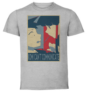 T-Shirt Unisex Grey Propaganda - Komi can't communicate - Characters SA0983