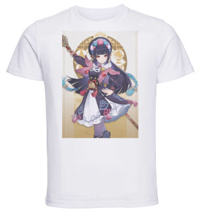 T-Shirt Unisex White Videogame - Genshin Impact - Yun Jin T-Shirt Unisex White Videogame - Genshin Impact - Yun Jin