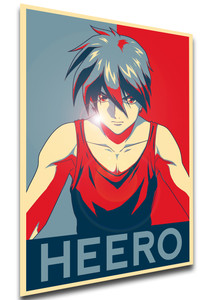 Poster Propaganda - Gundam Wing - Heero Yuy - LL2200