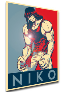 Poster Propaganda - Kengan Ashura - Niko Tokita - LL2027