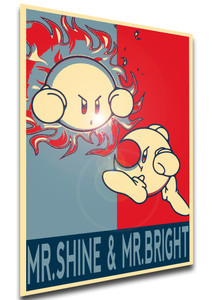 Poster Propaganda - Kirby - Mr Shine & Mr Bright - LL1977