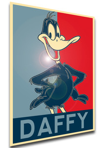Poster Propaganda - Looney tunes - Daffy Duck Variant