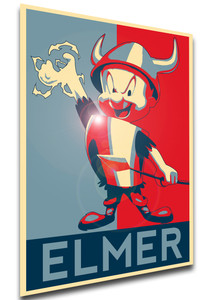 Poster Propaganda - Looney tunes - Siegfried Elmer Fudd - LL2792 Poster Propaganda - Looney tunes - Siegfried Elmer Fudd - LL2792