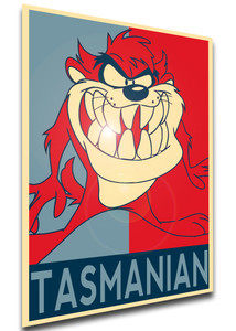 Poster Propaganda - Looney tunes - Tasmanian Devil Variant