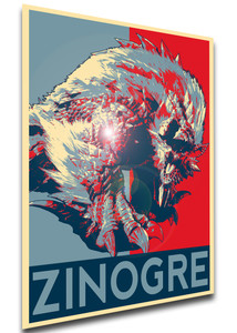 Poster Propaganda - Monster Hunter Rise - Zinogre - LL2943
