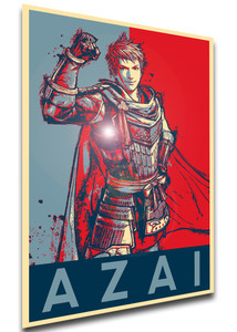 Poster Propaganda - Samurai Warriors - Azai Nagamasa - LL2744