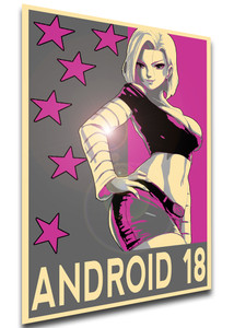 Poster Propaganda Glam - Dragon Ball - Android 18 Poster Propaganda Glam - Dragon Ball - Android 18