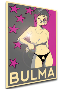 Poster Propaganda Glam - Dragon Ball - Bulma Poster Propaganda Glam - Dragon Ball - Bulma