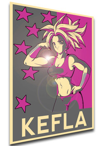 Poster Propaganda Glam - Dragon Ball - Kefla Poster Propaganda Glam - Dragon Ball - Kefla