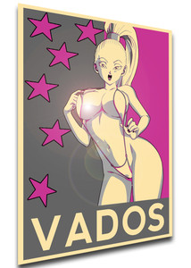 Poster Propaganda Glam - Dragon Ball - Vados Poster Propaganda Glam - Dragon Ball - Vados