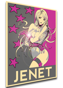 Poster Propaganda Glam - King Of Fighters - Jenet