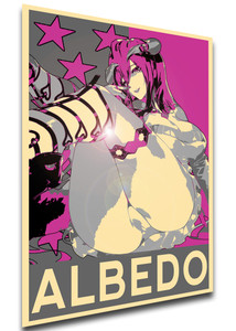 Poster Propaganda Glam - Overlord - Albedo