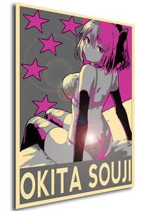 Poster Propaganda Glam Fate Okita Souji Sakura Saber