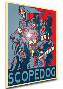 Poster Propaganda - Armored Trooper Votoms - ATM-09-ST Scopedog - LL2245 Poster Propaganda - Armored Trooper Votoms - ATM-09-ST Scopedog - LL2245