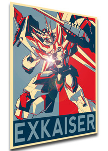 Poster Propaganda - Brave Fighter Exkaiser - Mecha - LL2392 Poster Propaganda - Brave Fighter Exkaiser - Mecha - LL2392