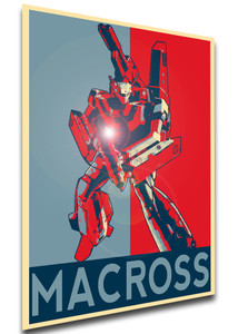 Poster - Propaganda - MA0303 - Macross - VF1 Poster - Propaganda - MA0303 - Macross - VF1