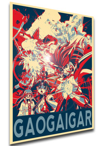 Poster Propaganda - GaoGaiGar King of the Braves - Characters - LL2954 Poster Propaganda - GaoGaiGar King of the Braves - Characters - LL2954