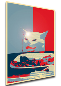 Poster - Propaganda - MA0312 - Meme - Woman Yelling at a Cat