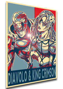 Poster Propaganda - Jojo - Diavolo & King Crimson - SA0763