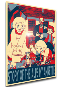 Poster Propaganda - Story of the Alps My Annette - Characters - LL1629 Poster Propaganda - Story of the Alps My Annette - Characters - LL1629