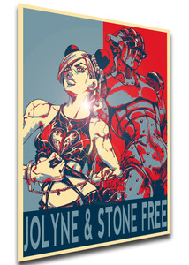Poster Propaganda - Jojo Bizarre Adventure - Stone Ocean - Jolyne & Stone Free SA0989