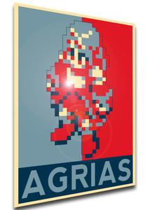 Poster Propaganda - Pixel Art - Final Fantasy Tactics - Agrias - LL0861