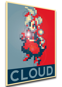 Poster Propaganda - Pixel Art - Final Fantasy Tactics - Cloud - LL0862 Poster Propaganda - Pixel Art - Final Fantasy Tactics - Cloud - LL0862