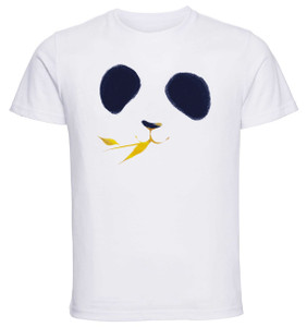 T-Shirt Unisex White - Page of Cups Illustrations - Panda Face