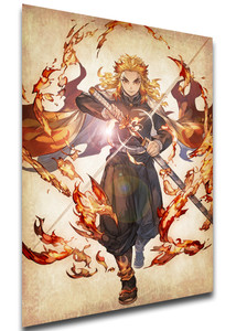 Poster Wanted - Demon Slayer - Kyojuro Rengoku - LL2126 Poster Wanted - Demon Slayer - Kyojuro Rengoku - LL2126