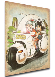 Poster Wanted - Dragon Ball - Bulma & Goku