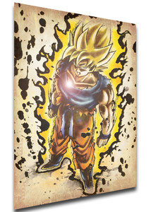 Poster Wanted - Dragon Ball - Goku SSJ Variant 02